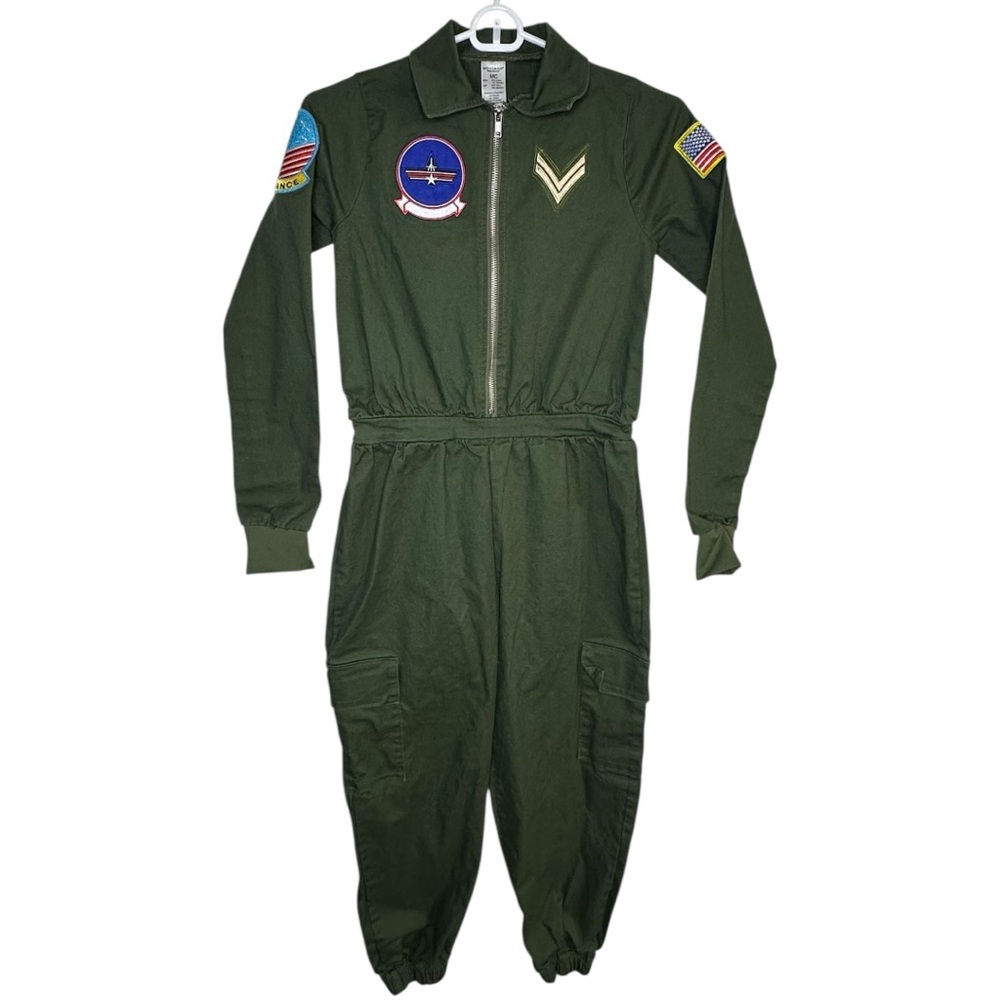 Weissman Medium Child Top gun Air Force Flight Suit Costume Halloween‎